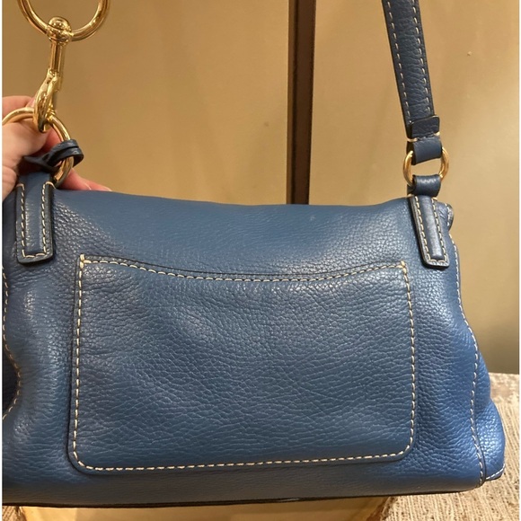 MARC JACOBS The Boho‎ Grind Medium Leather Sky Blue Crossbody original pa… - Picture 10 of 11